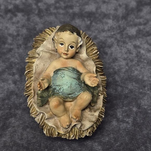 Holy Family Ceramic Nativity Scene Figurines Baby Jesus Wise Men & Sheppard Boy - Picture 4 of 10